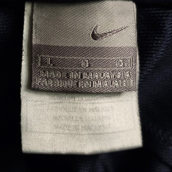 Nike Vintage Shorts Men L Navy Blue Swoosh Athletic - Picture 3 of 6